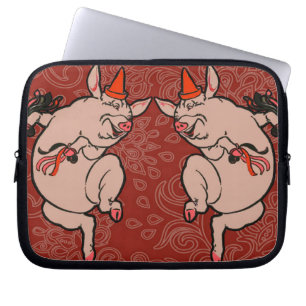 Danske Gris Antique Cute Dancer Laptop Fodral