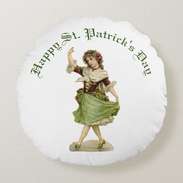 Danske Irish Lass Round Pillow Rund Kudde (Framsidan)