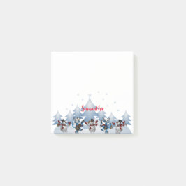 Danske Snögubbars & Reindeer Post-it Block