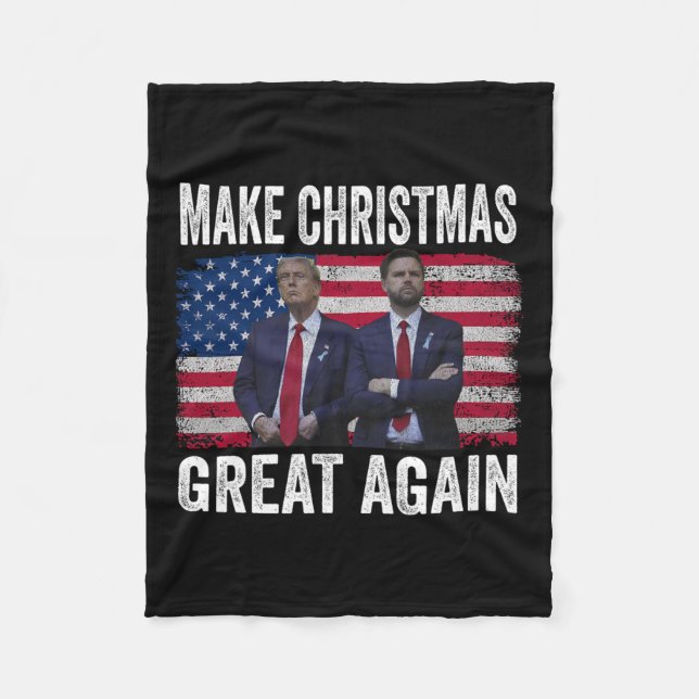 Danske Trump Santa och Dj Vance gör julgrr Fleecefilt (Framsidan)