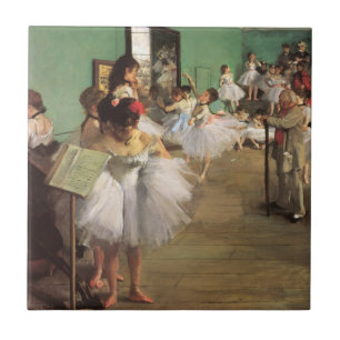 Dansklass av Degas, Vintage Impressionism Balett Kakelplatta