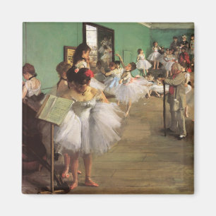 Dansklass av Degas, Vintage Impressionism Balett Magnet
