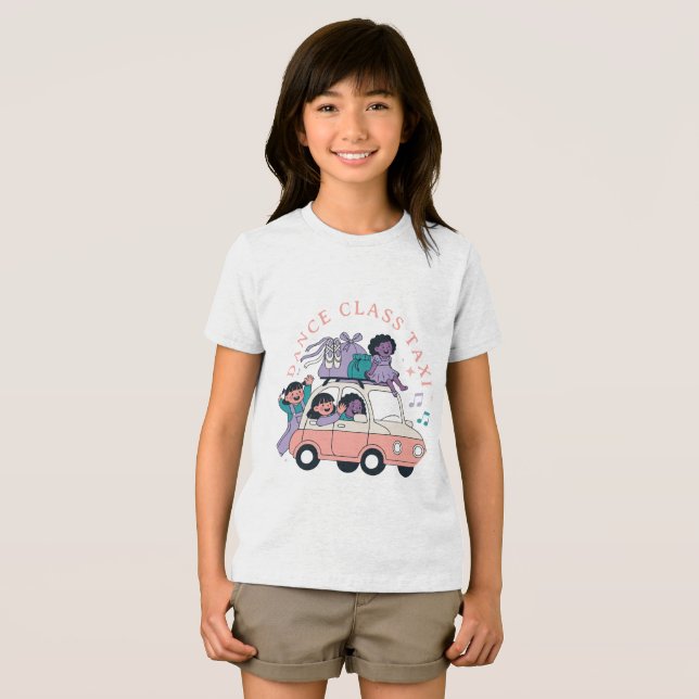 Dansklass Taxi Barn T Shirt (Framsida Full)