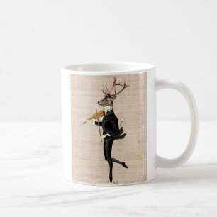 Danskning av Hjort med Violin 2 Kaffemugg