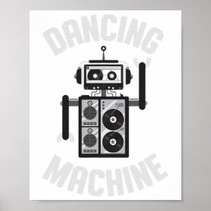 Danskning av Maskin Robot för pojkar och flickor Poster