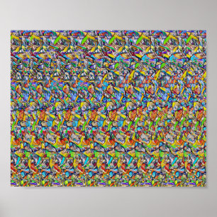 Danskning i Brasilien - Gömt 3D-utskrift Poster