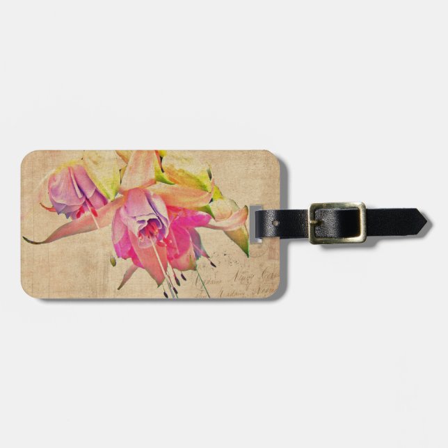 Danskning i Vinden - Fuchsia Flowers Bagagebricka (Horisontell Framsida)