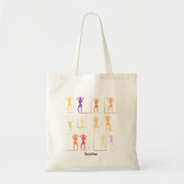 Danskning med Färg Female Kaleidoscope Tote bags Tygkasse