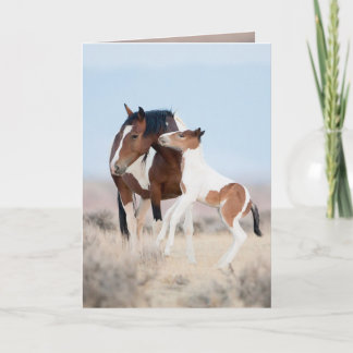 Danskning på Dawn Vild Horse Greeting Card Kort