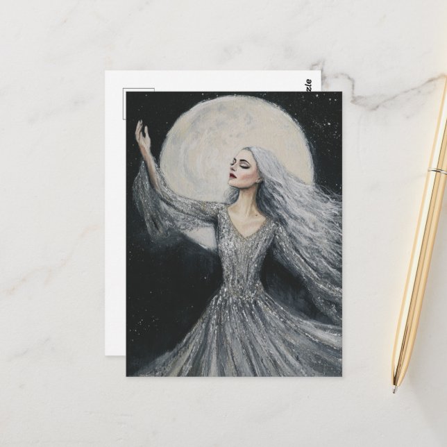 Danskning under hela månen vykort (Fram/Back In Situ)