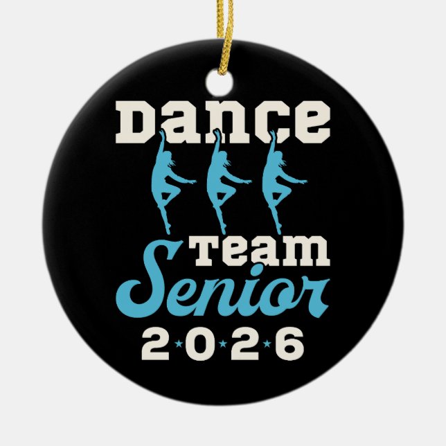 Danslag Seniorklass 2026 Julgransprydnad Keramik (Framsidan)