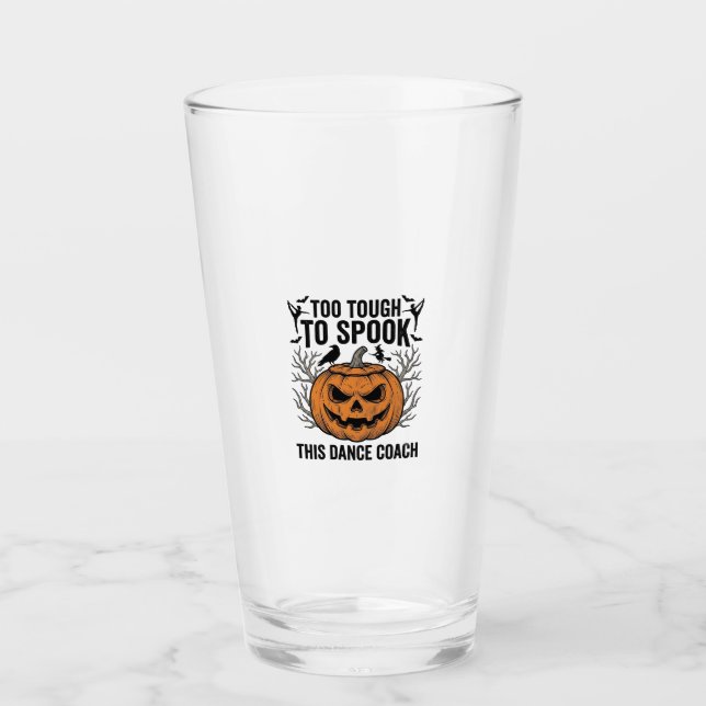 Danslärare Halloween Pumpa Gravyr T-Shirt De Glaskopp (Framsida)