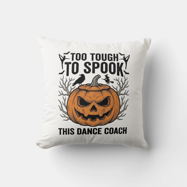 Danslärare Halloween Pumpa Gravyr T-Shirt De Kudde (Framsida)