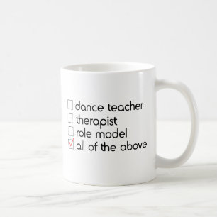Danslärarekontrollista Kaffemugg