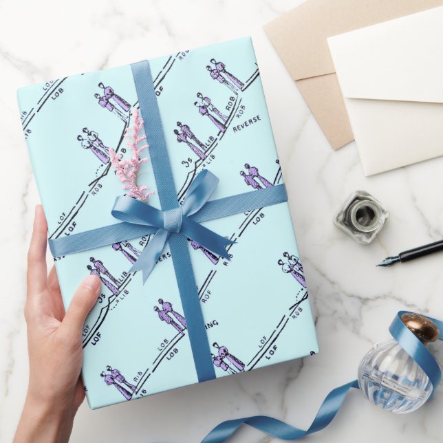 Danslektioner Inpackningspapper (Blå) Presentpapper (Gifting)