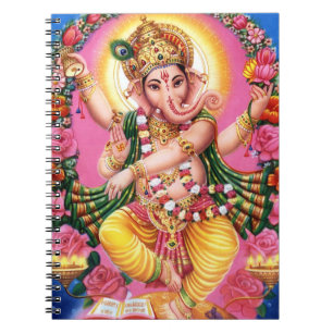 DansLord Ganesha Anteckningsbok Med Spiral