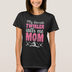 Dansmamma för kvinnor batongvirvlande dotter flick t shirt