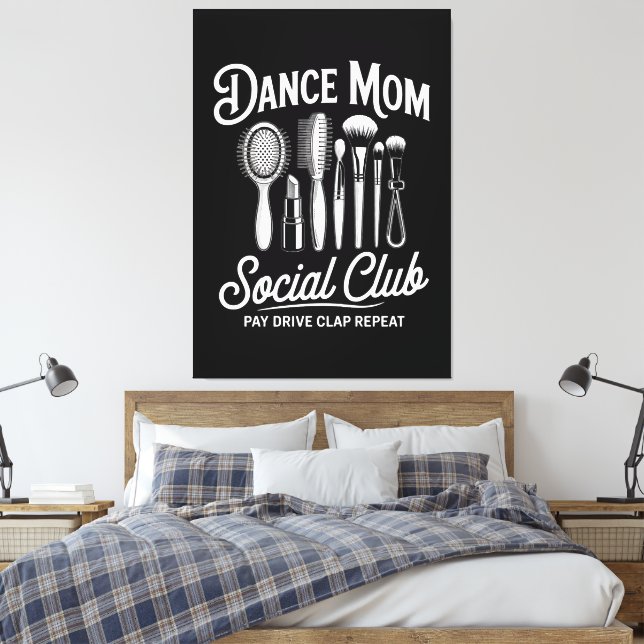 Dansmamma Social Club Mamma Canvastryck (Insitu (sovrum))