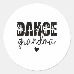 Dansmormor till en farmor från dansare runt klistermärke