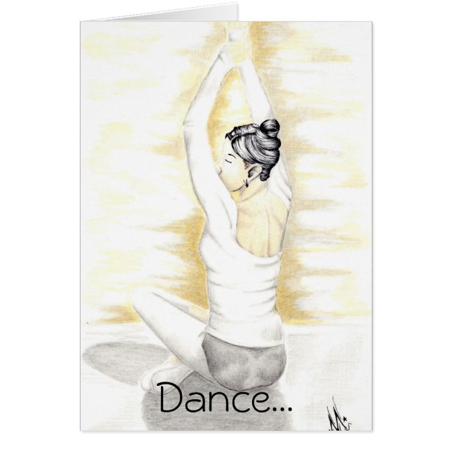 Dansnågot liknande där är ingen som håller ögonen hälsningskort (Framsidan)