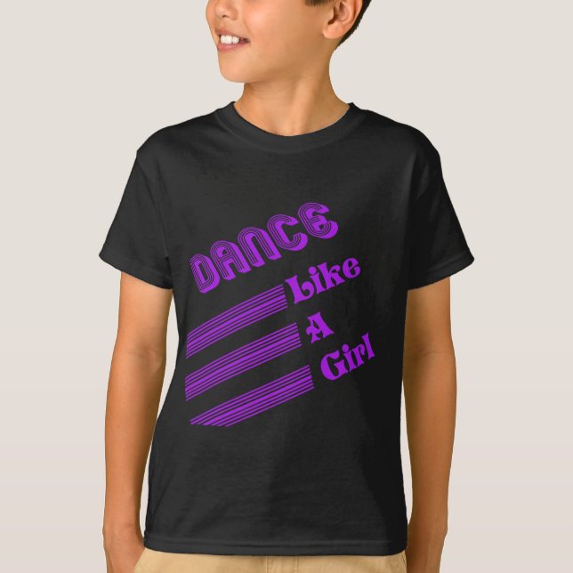 Dansnågot liknande en flicka t shirt (Framsida)