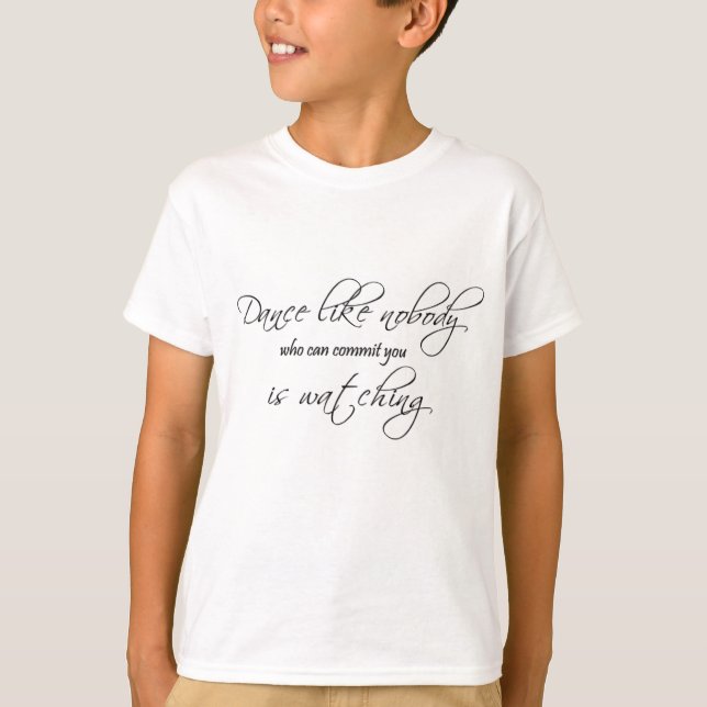 Dansnågot liknande inget… tee shirt (Framsida)