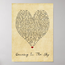 Dansning i Himmel Vintage, Sång Ljudutskrift