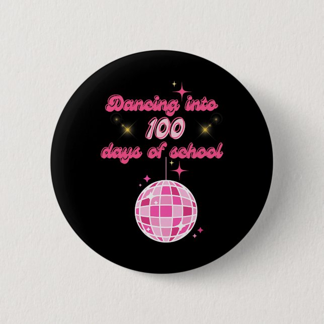 Dansning till 100 skoldagar med Rosa Disco Ba Knapp (Framsida)