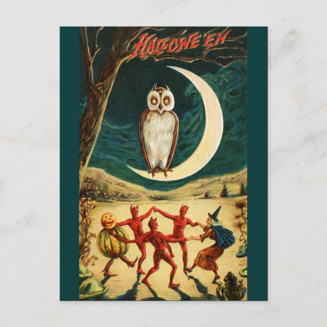 Dansning under Måne Vykort (Framsida)