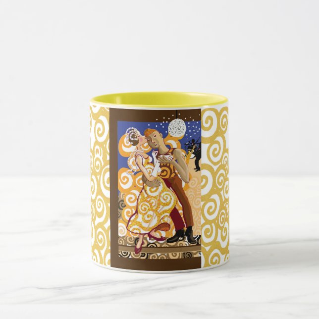 Dansning under mirrorball mugg (Center)