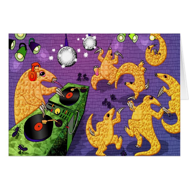 Danspangolins Hälsningskort (Framsidan Horizontal)