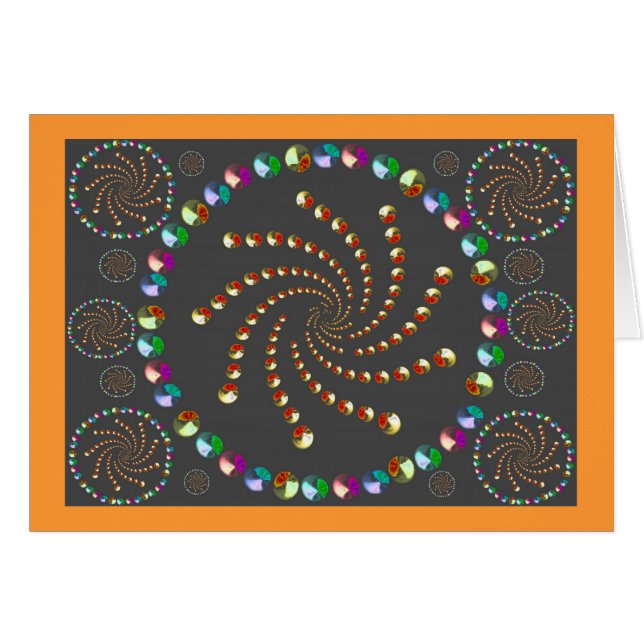 "Dansparty ", Hälsningskort (Framsidan Horizontal)