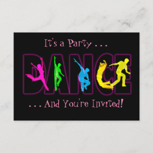 Danspartyinbjudan Inbjudningar