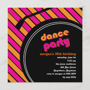Danspartyinbjudan Inbjudningar