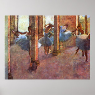 Dansrar i Foyer - Edgar Degas - 1887 Poster