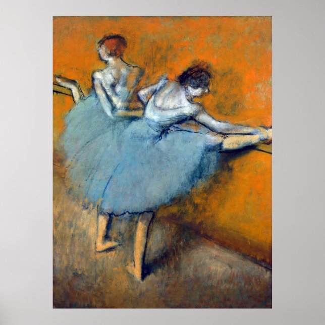 Dansrar på Barre, Edgar Degas Poster (Framsidan)