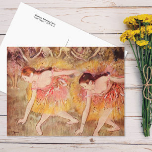 Dansrar som böjer sig nedåt Edgar Degas Vykort