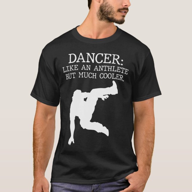 Dansskäl Dancer Studenten Coola Dancing Boy T Shirt (Framsida)