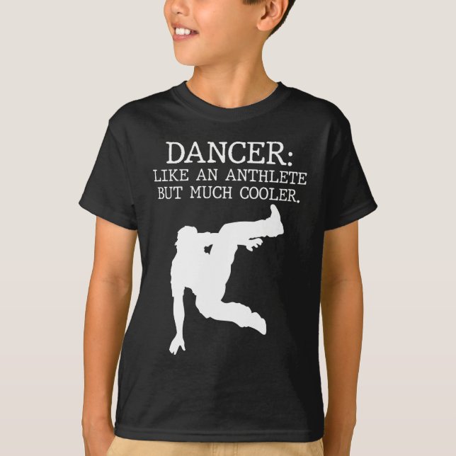Dansskäl Dancer Studenten Coola Dancing Boy T Shirt (Framsida)