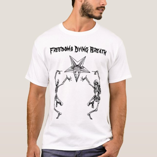 Dansskelettskjorta Tee Shirt (Framsida)