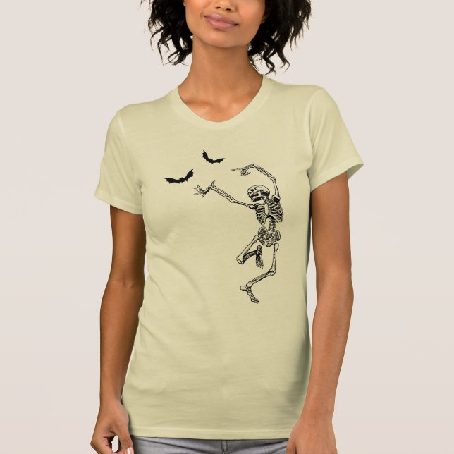 DansskelettT-tröja Tee Shirt (Framsida)