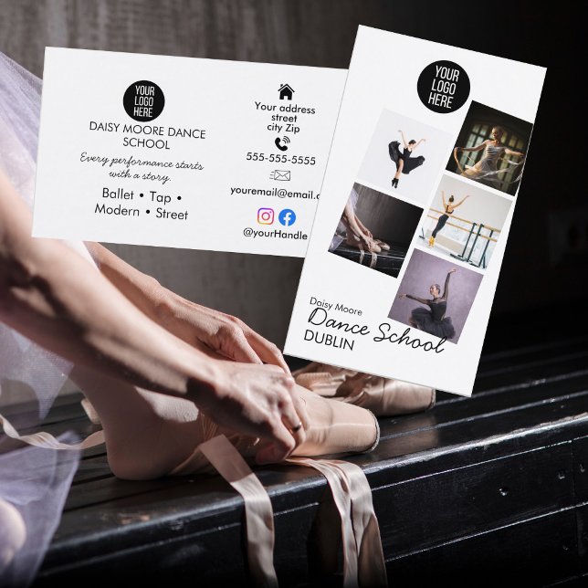 Dansskola Foto Portfolio balett tap modern dans Visitkort (Skapare uppladdad)
