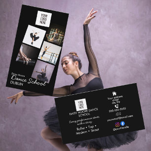 Dansskola Foto Portfolio balett tap modern dans Visitkort