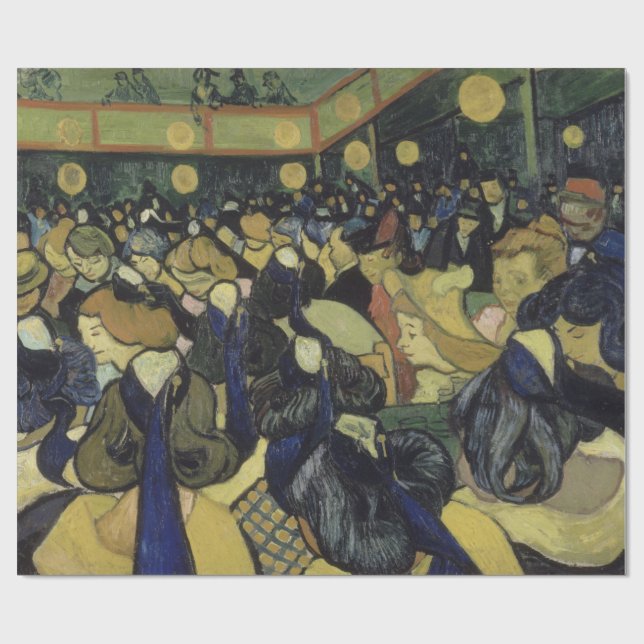 Dansställe i Arles av Vincent Van Gogh Presentpapper (Platt)