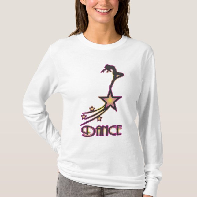 Dansstjärna i lilor tee shirt (Framsida)