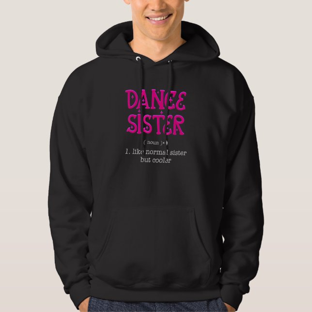 Danssyster Definition Sällskapsdans Danssport Hoodie (Framsida)