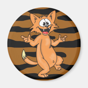 Danstecknadkatt Magnet