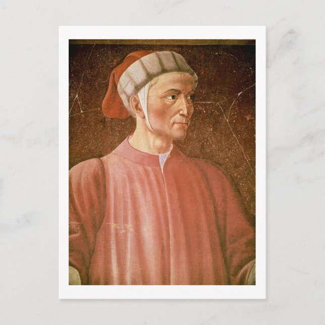 Dante Alighieri (1265-1321), närmare uppgifter om  Vykort (Framsida)
