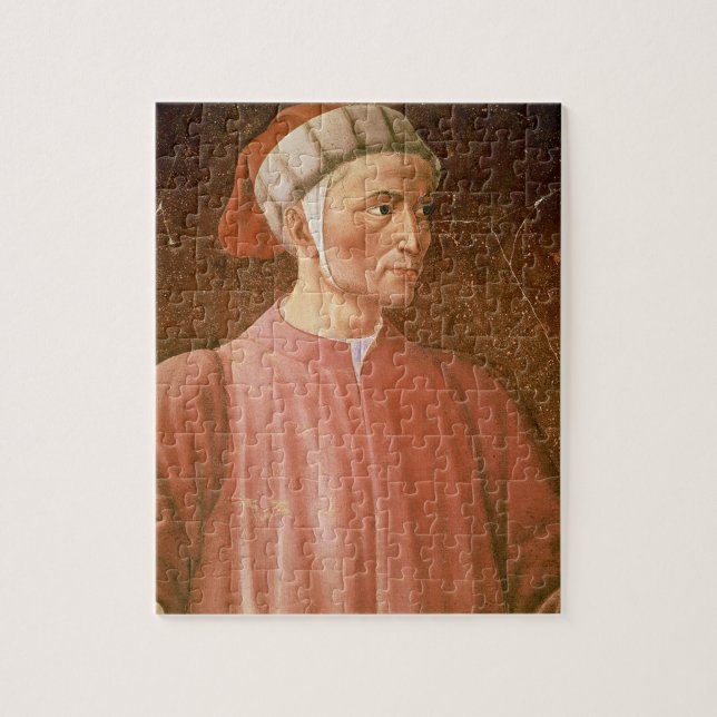 Dante Alighieri (1265-1321) specificerar av hans Pussel (Vertikal)