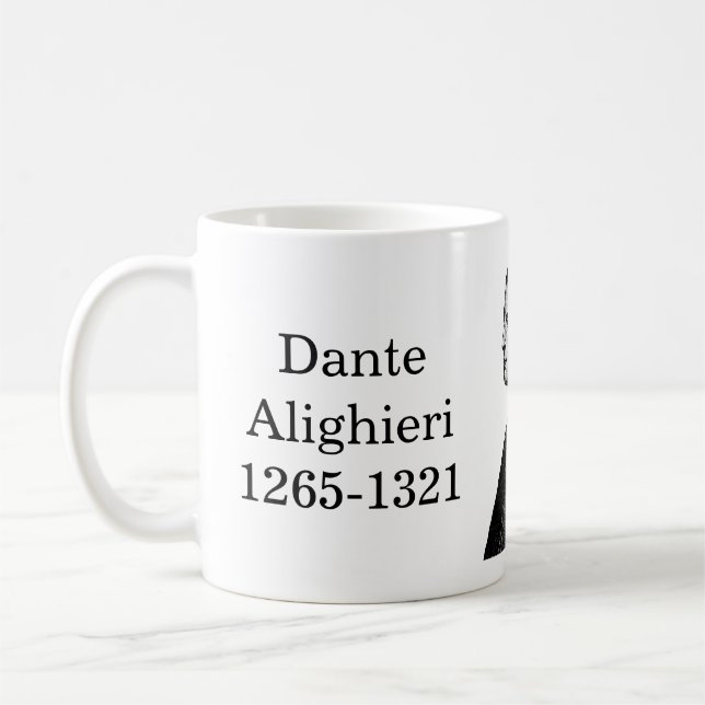 Dante Alighieri citat på Verse Kaffemugg (Vänster)